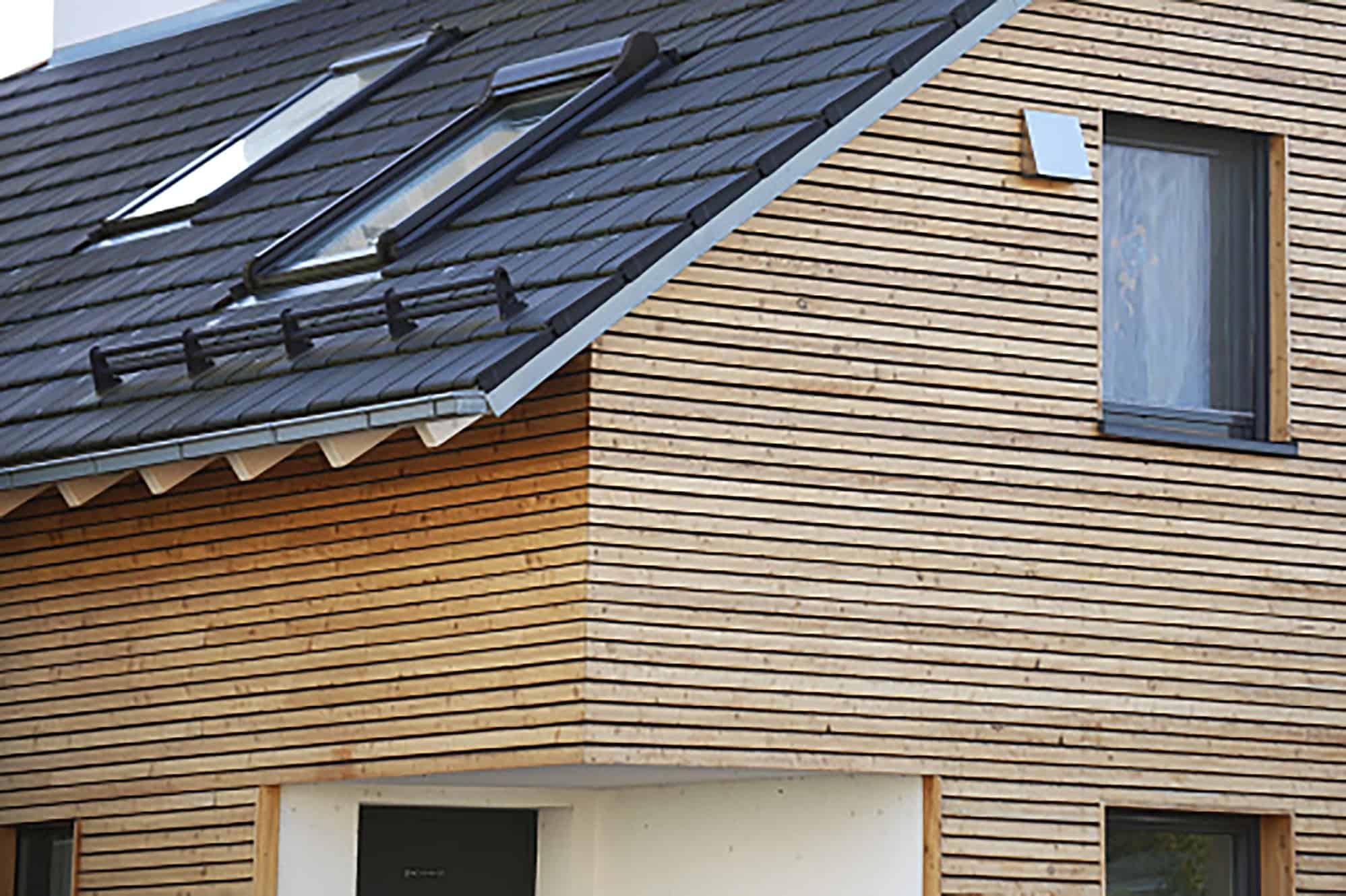 Horizontale Fassaden aus Holz