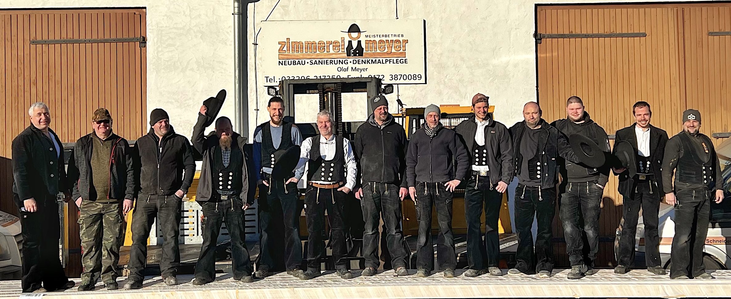 Das Team der Zimmerei Meyer